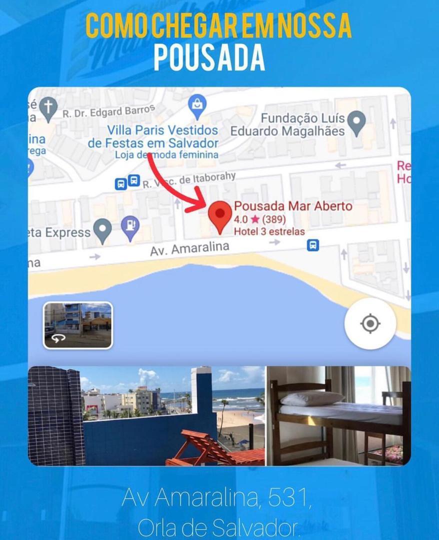 Pousada Mar Aberto 萨尔瓦多 外观 照片